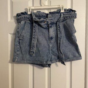 Wild Fable High-Rise Paperbag Jean Shorts